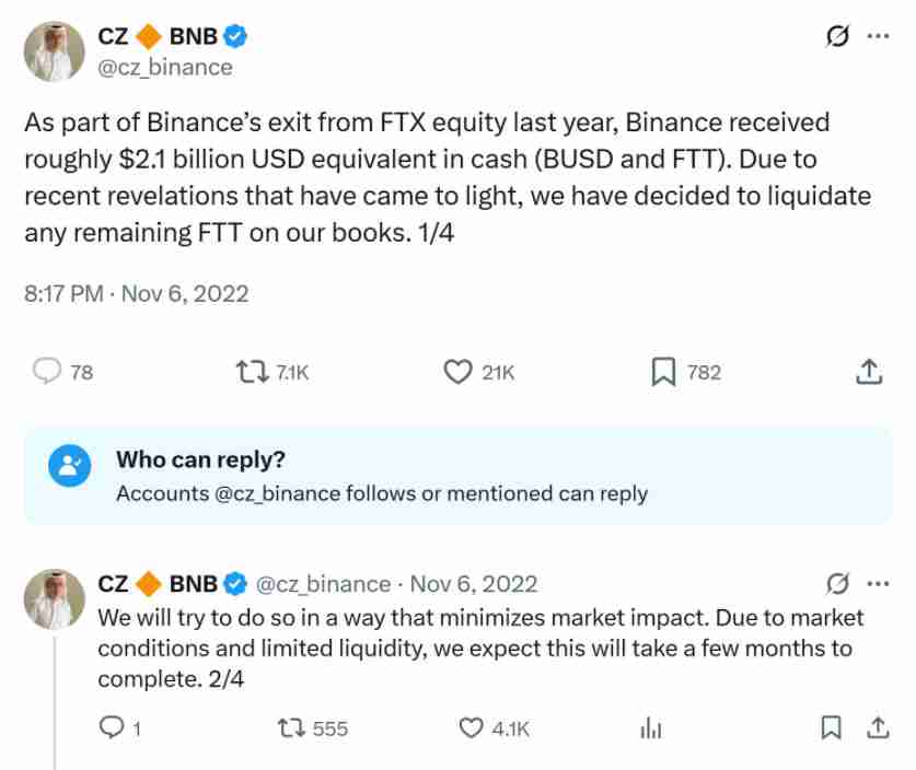 币安寻求驳回FTX提起的17.6亿美元诉讼原因解读